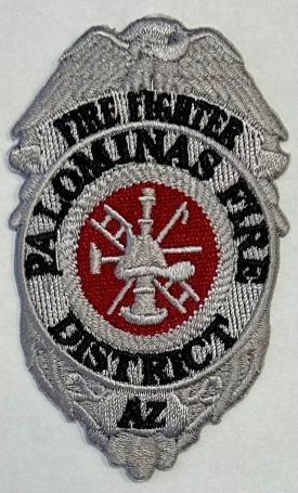 PALOMINAS FIRE DISTRICT FIRE FIGHTER BADGE PATCH.